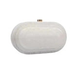 Evening Acrylic Egg Shape Clutch Bag Women 2024