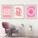 Matisse Woman Leaf Flower Drink Pink Canvas Art  Clean Vanilla Store