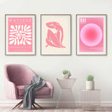 Matisse Woman Leaf Flower Drink Pink Canvas Art  Clean Vanilla Store