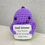 Funny Crochet Shark Doll with Card Handmade Gift  Clean Vanilla Store