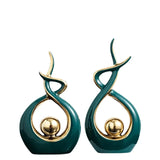 Light Luxury Modern Ceramic Abstract Sculpture  Clean Vanilla Store