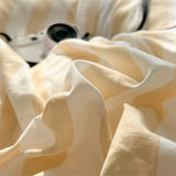 Washed Cotton Crepe Striped Quilt Set with Pillowcases 3-4