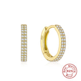 CANNER Double Circle 925 Silver Hoop Earrings