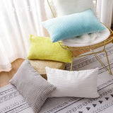 Corduroy Striped Cushion Cover 30x50cm Soft Case