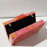 Wedding Acrylic Box Clutch Purse for Evening Events