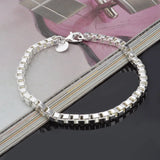 New High Quality 925 Sterling Silver Twisted Rope Bracelet