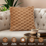 Super Soft Cozy Faux Fur Throw Pillow Covers 2pcs