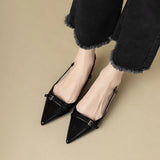 2024 New Summer Red Patent Leather Mid-Heel Sandals