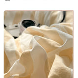 Washed Cotton Crepe Striped Quilt Set with Pillowcases 3-4