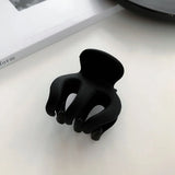 Elegant Black Geometric Hair Claw for Women