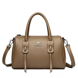 Genuine Soft Leather Vintage Shoulder Tote Bag