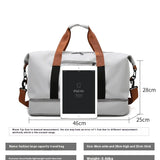 Large Capacity Travel Gym Bag Waterproof Design  Clean Vanilla Store