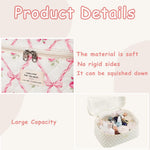 Cute Quilted Cotton Makeup Bag for Women  Clean Vanilla Store
