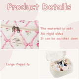 Cute Quilted Cotton Makeup Bag for Women  Clean Vanilla Store