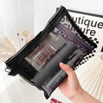 Mesh Clear Cosmetic Bags - Portable Organizer 1/3pcs  Clean Vanilla Store