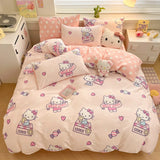Kuromi Melody Cartoon Duvet Cover Kids Bedding Set