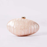 Acrylic Clutch Egg Purse with Chain for Women