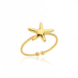 Minimalist Stainless Steel Geometric Rings for Women