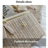Mini Straw Bucket Crossbody Bag For Women 2021 Summer