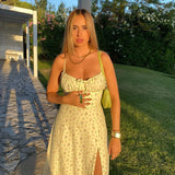 Elegant Floral Bodycon Dress for Summer Vacation