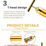 24K Gold Facial Wrinkle Lift Bar Massager Energy Bar