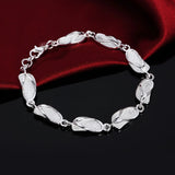 New High Quality 925 Sterling Silver Twisted Rope Bracelet