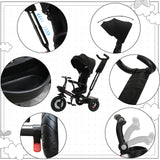 Ubravoo Baby Stroller Tricycle Ride Bike 360° Rotation