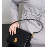 Genuine Leather Women's Handbag 2025 Luxury Tofu Bag
