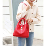 Large Capacity Lychee Pattern Crossbody Bag