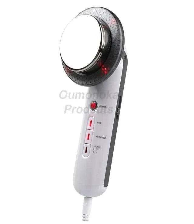 HIFU LED Red Light Face Lifting Machine Facial Appliance Skincare Red Light Therapy Vibrating Beauty Health Portable Airbrush - Clean Vanilla