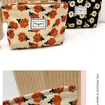 New Small Women's Cosmetic Bag with Floral Design  Clean Vanilla Store