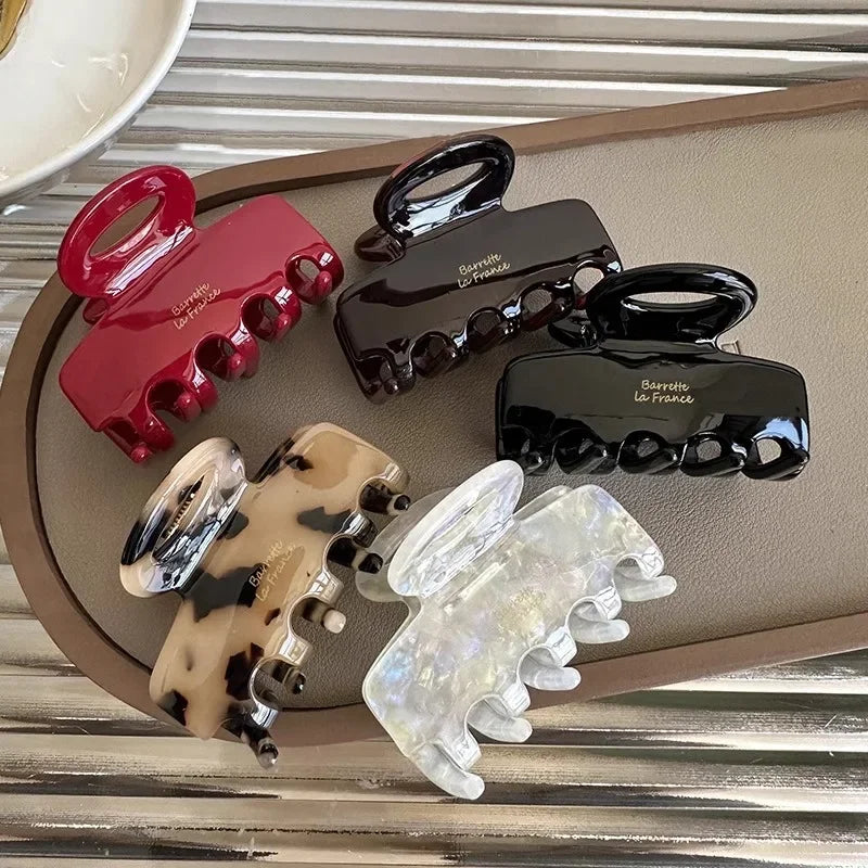 5.5cm Long Red Acetate Hair Crabs for Women