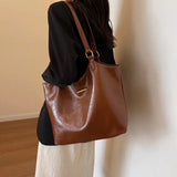 LEFTSIDE Large Capacity Tote Bag for Women Retro