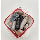 Quilted Cotton Retro Cherry Travel Cosmetic Bag  Clean Vanilla Store