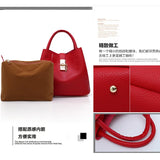 Large Capacity Lychee Pattern Crossbody Bag