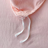 Cute Pink Bows Duvet Cover Set for Girls, 3pcs