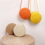 Summer Woven Straw Crossbody Bag for Women