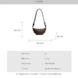 Women's Vintage Dumpling Crossbody Tote Bag