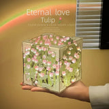 New Creative DIY Tulip Flower Night Lamp Kit