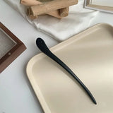 New Women Fashion Simple Black Wood Hairpin