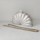 Original Shell Half Room Beaded Bag Clutch