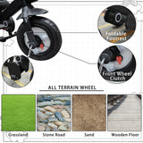 Ubravoo Baby Stroller Tricycle Ride Bike 360° Rotation