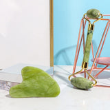 2pcs Jade Gua Sha Massagers for Face & Body