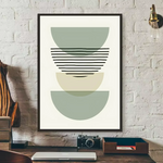 Green Leaf Geometry Line Matisse Art Print HD  Clean Vanilla Store