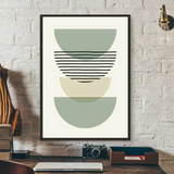 Green Leaf Geometry Line Matisse Art Print HD  Clean Vanilla Store