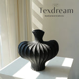 Texdream Black White Porcelain Vase Set Large