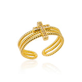 Minimalist Stainless Steel Geometric Rings for Women