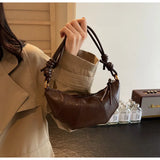 Women's Vintage Dumpling Crossbody Tote Bag