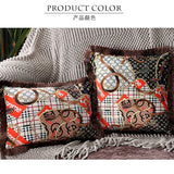 Horse Throw Pillow Cushion Cover - Palace Pattern 45x45cm 30x50cm