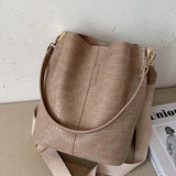 Vintage Crocodile Pattern Crossbody Bag for Women  Clean Vanilla Store